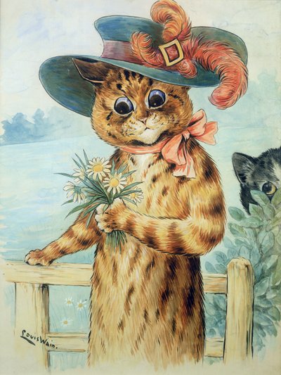 Flowers for the Duchess by Louis Wain